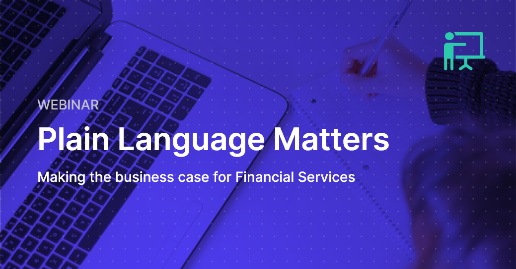 Plain language matters