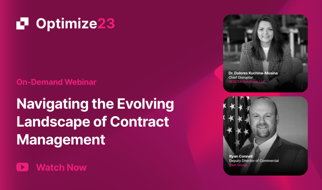 Optimize - contract management
