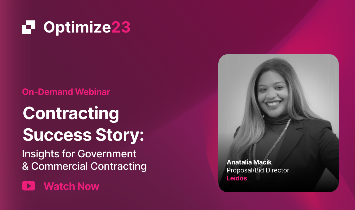 Optimize - government contracting success