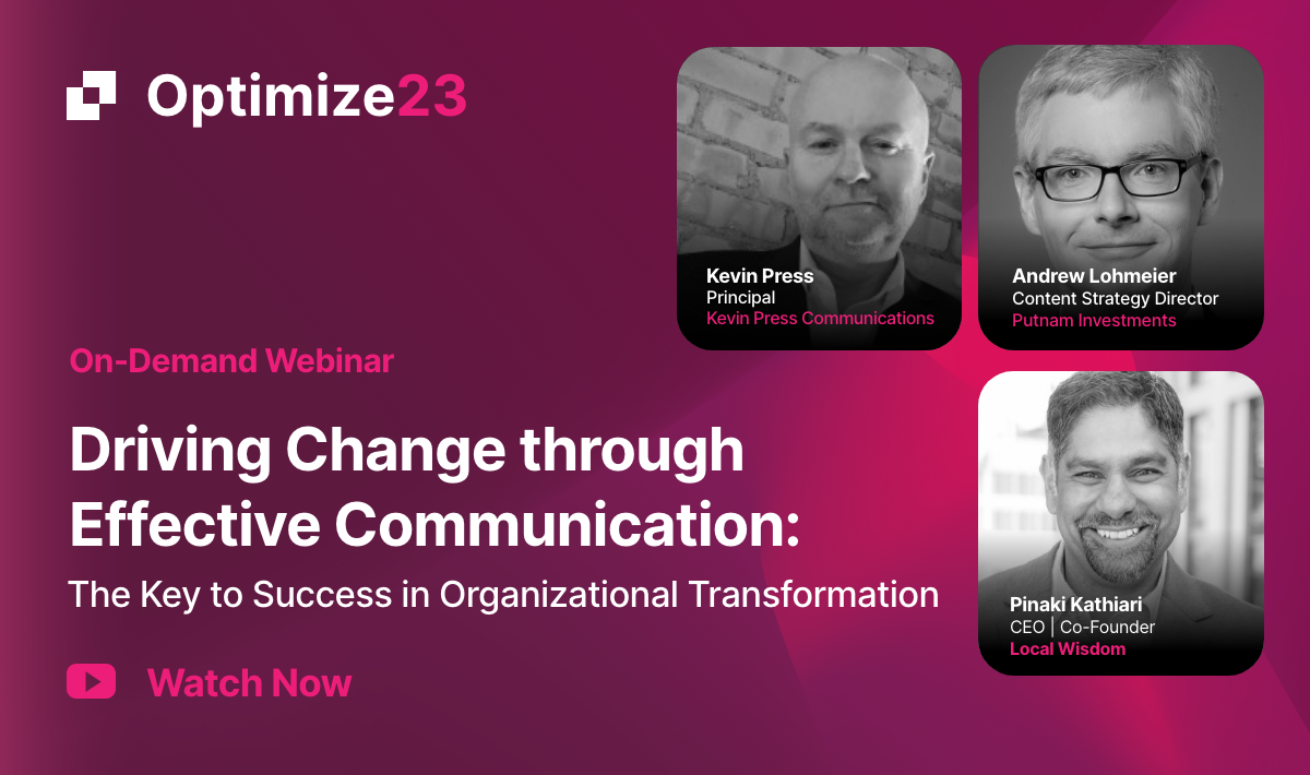 Optimize - effective communication