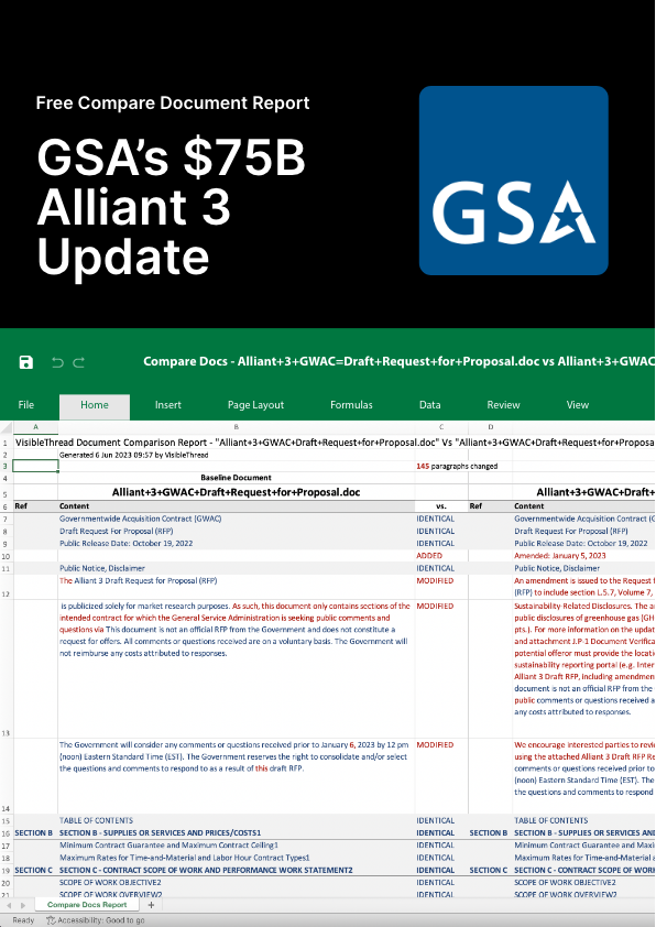 Compare Report - GSA’s $75B Alliant 3 Update