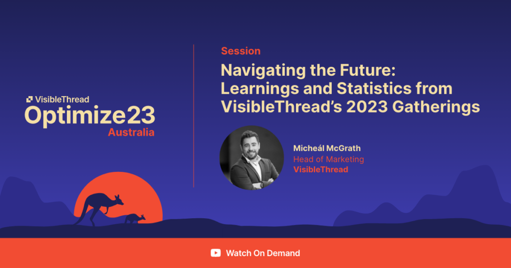 Facebook Post – Navigating the FutureLearnings and Statistics from VisibleThread’s 2023 Gatherings