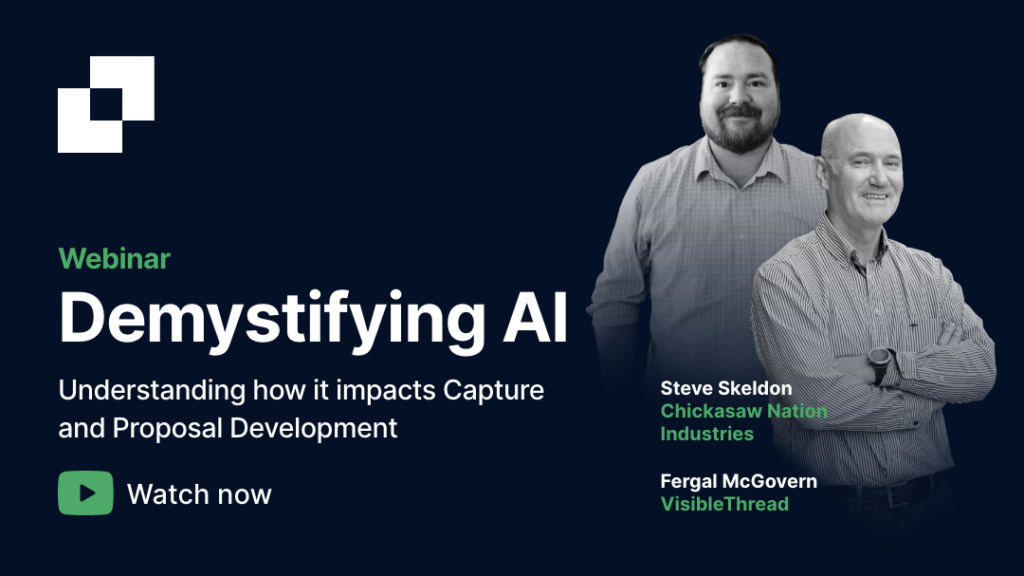 On-demand webinar: Demystifying AI: Understanding How It Impacts Capture And Proposal Development