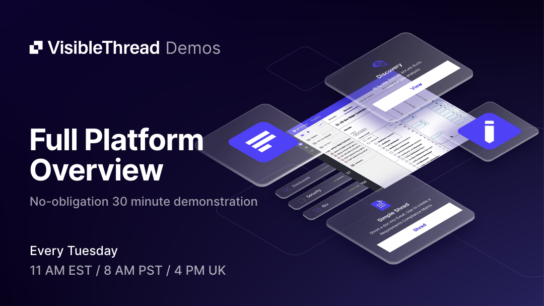 VisibleThread Full Platform Overview