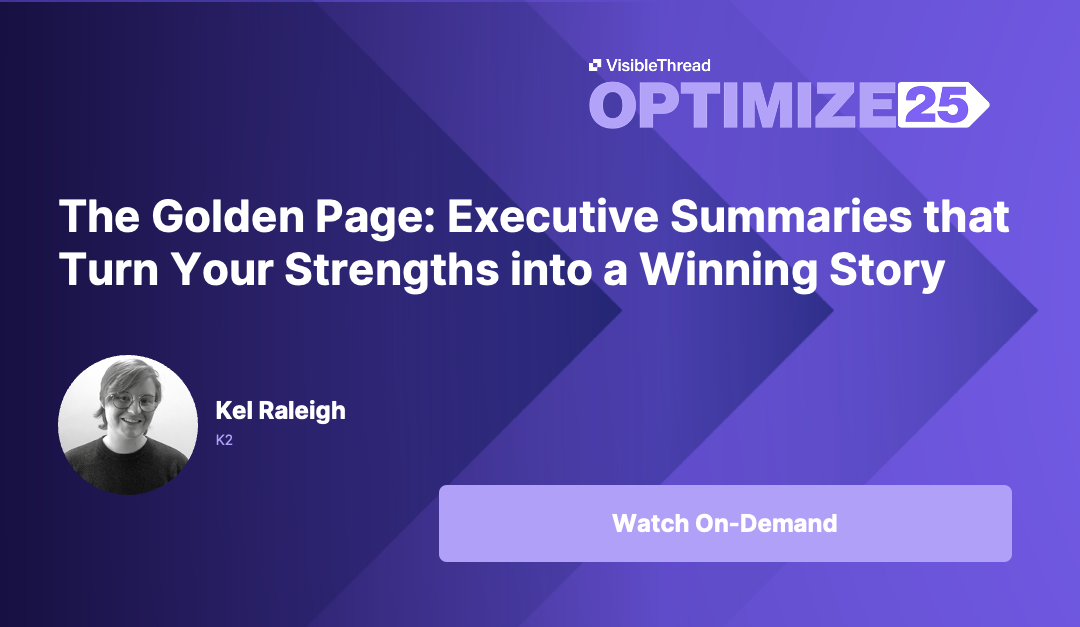 The Golden Page: Executive Summaries that Turn Your Strengths into a Winning Story